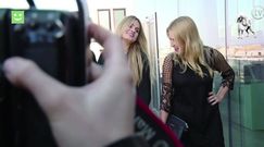 Mancewicz z siostrami na ściance