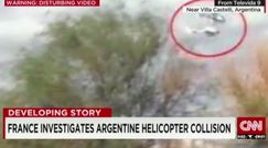 Nagranie zderzenie śmigłowców w Argentynie