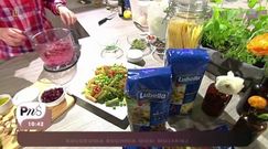 Makaron z pesto z buraków