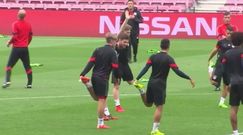 Lewandowski trenował na Camp Nou