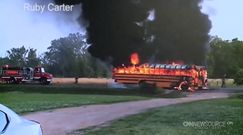 Uratowały dzieci z płonącego autobusu