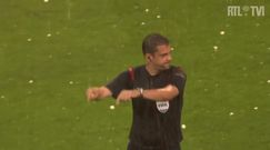 Przerwany mecz. Piłkarze musieli uciekać