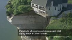 Luksusowy dom zawisł nad przepaścią