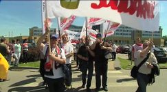 Protest związkowców w Radomsku