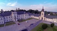 Pałac w Radzyniu Podlaskim z lotu ptaka