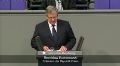 Bronisław Komorowski w Bundestagu