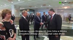 Poroszenko i Putin uścisnęli sobie dłonie