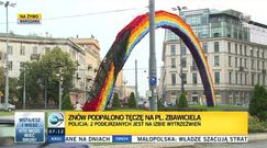 Tęcza na w Warszawie znów w ogniu