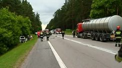 Podlaskie: Zderzenie trzech samochodów