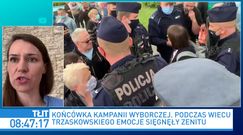 Wybory prezydenckie. Agnieszka Pomaska komentuje przepychanki na spotkaniu z Trzaskowskim. "Zostałam uderzona"