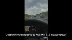 Pochwalił się szybką jazdą autostradą. Na nagranie trafili policjanci