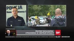 Warszawa. Strajk klimatyczny. Rzecznik KGP: "Sami protestujący chwalili działania policji"