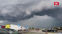 Oberwanie chmury nad Lublinem. Do sieci trafiły nagrania