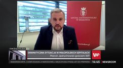 Koronawirus w Polsce. Szpital Uniwersytecki w Krakowie na pierwszej linii frontu. Dyr. Marcin Jędrychowski komentuje (WIDEO)