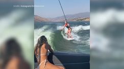 #dziejesiewsporcie: była gwiazda narciarstwa szaleje na wakeboardzie