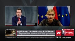 Przedsiębiorcy na skraju bankructwa, a wiceminister swoje. "Dziękują nam za tarcze i pomoc"