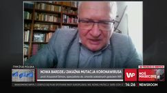 Koronawirus. Prof. Simon o nowej mutacji SARS-CoV-2 "Może sprzyjać łatwiejszemu szerzeniu się wirusa"