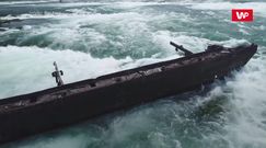 Wrak na skraju wodospadu Niagara