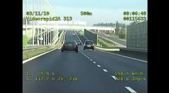 Wyprzedził policjantów jadąc 300 km/h. Dostał 10 punktów karnych i 500 zł mandatu