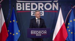 Wybory prezydenckie 2020. Robert Biedroń o Oldze Tokarczuk na konwencji