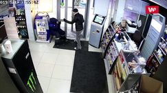 Z mopem na złodzieja. Rozpaczliwa interwencja na stacji benzynowej
