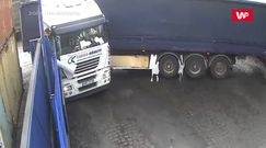 Karkołomny manewr. Nagranie monitoringu