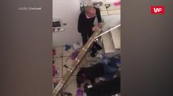 Wieszał żyrandol. Moment później jego kolega nie powstrzymał śmiechu