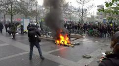 Paryż znów płonie. "Żółte kamizelki" wróciły na ulice