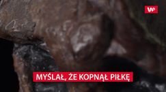 Myślał, że kopnął piłkę. Przez przypadek dokonał ponurego odkrycia