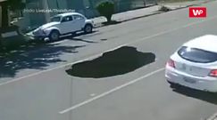 Została po nim dziura. Nagranie monitoringu