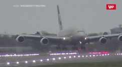 Dramatyczne lądowanie. Walka ze sztormem Dennis w Londynie