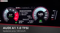 Audi A1 1.0 30 TFSI 116 KM (AT) - pomiar zużycia paliwa
