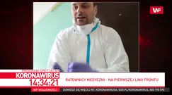 Koronawirus. Ratownik Marcin Borkowski pokazał swój kombinezon