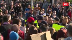 Przepychanki z policją na proteście przedsiębiorców