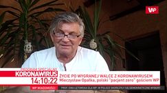 Mieczysław Opałka, polski "pacjent zero" gościem WP