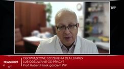 Obowiązek szczepień dla medyków. Co z niezaszczepionymi? Prof. Flisiak tłumaczy