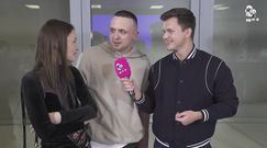 Robert Pasut promuje swoją dziewczynę przed kamerą