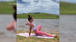 #dziejesiewsporcie: trochę wolnego miejsca, mata, ręcznik... Tak trenuje znana trenerka