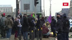 Protest klimatyczny w Warszawie. Centrum zablokowane