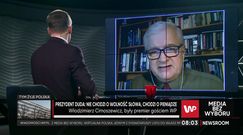 Media bez wyboru. Cimoszewicz pytany o pieniądze dla NFZ. "To szyderstwo"