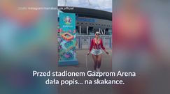 #dziejesiewsporcie: Polska Miss Euro z odkrytym dekoltem na skakance. Fani zachwyceni nagraniem