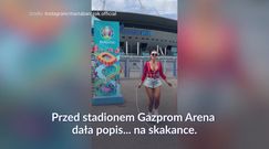 #dziejesiewsporcie: Polska Miss Euro z odkrytym dekoltem na skakance. Fani zachwyceni nagraniem