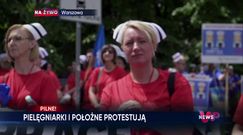 Strajk pielęgniarek i położnych. Relacja z protestu przed Sejmem