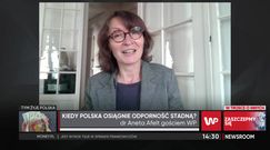 Dr Aneta Afelt: "nie należy liczyć na to, że nastąpi magiczne zniknięcie wirusa z naszej społeczności"