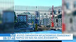 Sejm z wielkim ogrodzeniem przed wejściem. Grodzki alarmuje