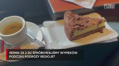 Sernik z kakaową kruszonką w RegioJet