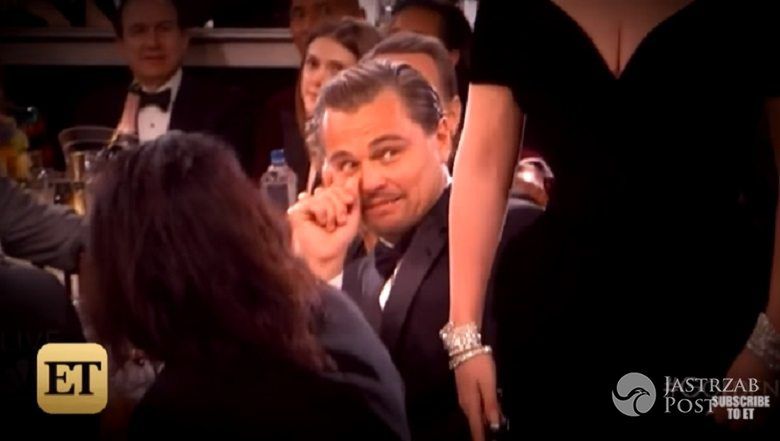 Lady Gaga odbiera Złotego Globa, bezcenna mina Leonardo DiCaprio