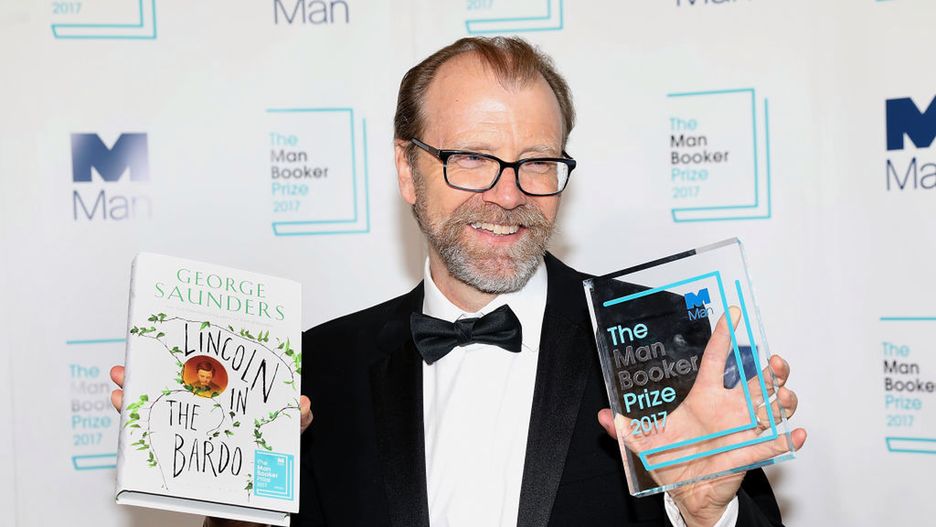 George Saunders po otrzymaniu Man Booker Prize