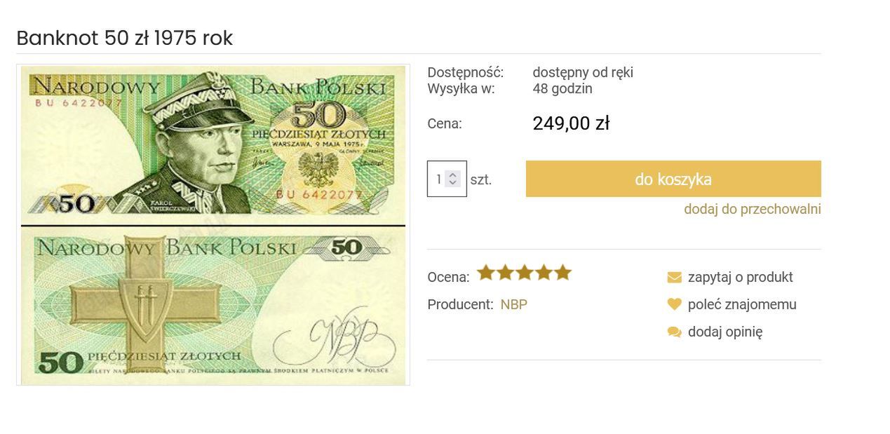 Banknoty PRL, fot. numizmatyczny.com