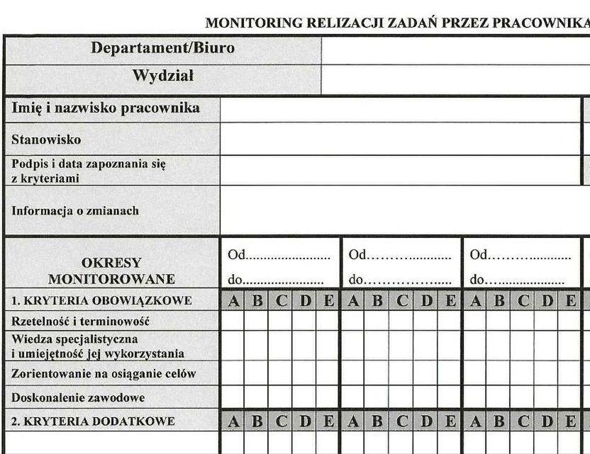 Zakopana głęboko w archiwum KPRM oficjalna tabelka z oceną pracy ministra i współpracowników 